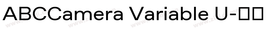 ABCCamera Variable U字体转换